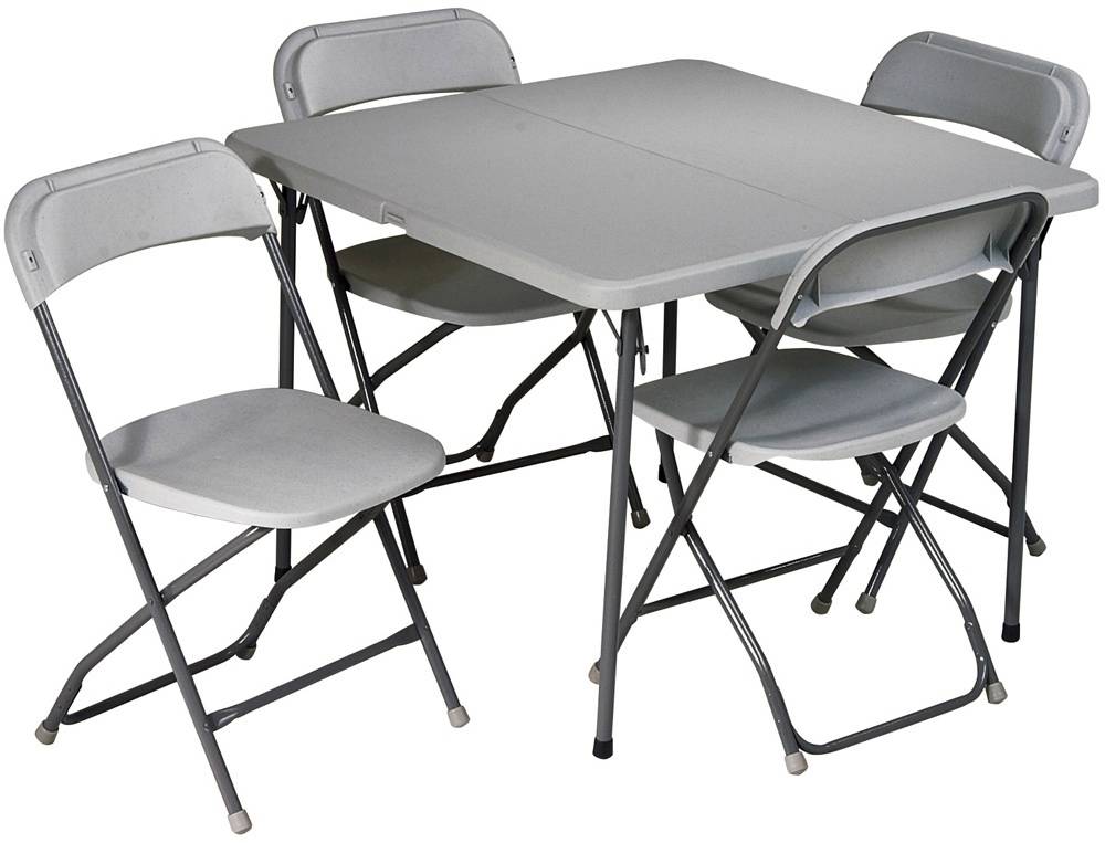 Office Star 5 Piece Folding Table and Chairs Set  Sd 