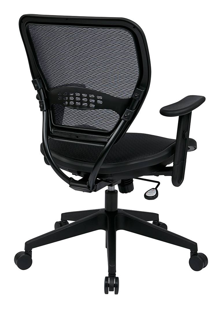 Black AirGrid® Seat and Back Deluxe Task Chair-FREE SHIPPING!