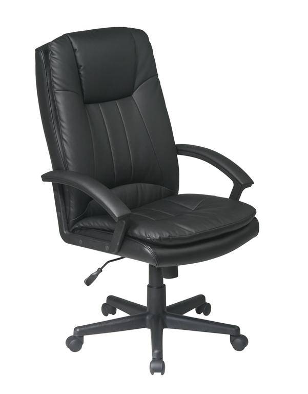 Deluxe High Back Executive Black Eco Leather Chair