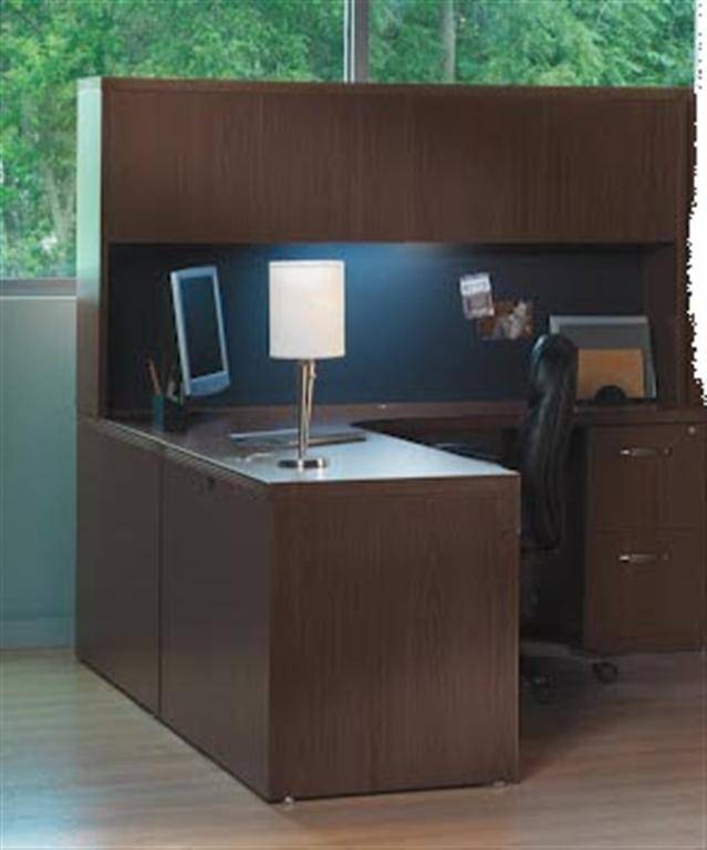 Mayline Aberdeen Series L Shape Straight Front Desk 72x66 Free