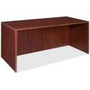 Lorell - Lorell Essentials Mahogany, Rectangular Desk Shell 66.1" x 29.5" x 29.5"