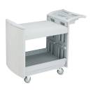 Safco - Utility Cart, Two-Shelf, Light Gray