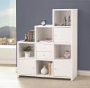 New Office Furniture - Specials - Coaster Asymmetrical Bookshelf with Cube Storage Compartments - White