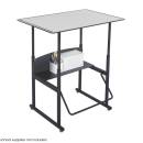 Safco - AlphaBetter® Height-Adjustable Desk, 36 x 24”, Premium or Dry Erase Top