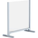 Office Cubicles & Modules - Lorell - Lorell Adjustable Glass Protective Barrier