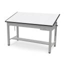 Safco - Ranger Steel 4-Post Table 84” W x 43.5” D with Tool Drawer and Shallow Drawer** Custom Made - Image 3