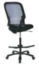 Office Star - Big Man's Dark AirGrid® Back with Black Mesh Seat Double Layer Seat  Drafting Chair - Image 2