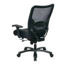 Office Star - Big Man's Double AirGrid® Back and Layered Leather Seat Ergonomic Chair with Built-in Adjustable Lumbar Support - Image 3