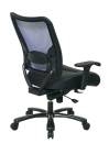 Office Star - Big Man's Double AirGrid® Back and Layered Leather Seat Ergonomic Chair with Built-in Adjustable Lumbar Support - Image 4