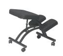 Office Star - Black Ergonomically Designed Knee Chair Featuring Memory Foam and Dual Wheel Carpet Casters. - Image 3