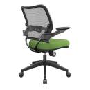 Office Star - Deluxe AirGrid® Back Chair with Custom Fabric Seat and Cantilever Arms - Image 5