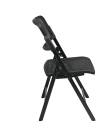 Office Star - Deluxe Folding Chair with Matrix Seat and Back in Black Finish (2 Pack) - Image 2