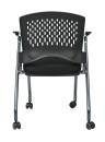 Office Star - Deluxe Folding Chair with ProGrid Back and Arms (2 Pack) - Image 8
