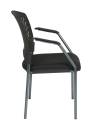 Office Star - Deluxe Stacking Chairs with Titanium Finish - Image 4