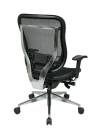 Office Star - Executive High Back Chair with Breathable Mesh Back and Seat with Polished Aluminum  Finish Base - Image 2