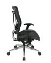 Office Star - Executive High Back Chair with Breathable Mesh Back and Seat with Polished Aluminum  Finish Base - Image 5
