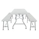 Office Star - 3 Piece Folding Table and Bench Set - Image 4