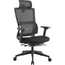 Seating - Mesh - Lorell -  Lorell High Back Mesh Chair w/ Headrest