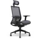 Seating - Mesh - Lorell - Lorell Mesh Task Chair With Headrest