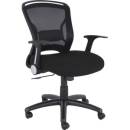 Seating - Lorell - Lorell Flipper Arm Mid-back Chair