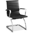Seating - Lorell - Lorell Modern Chair Mid-back Leather Guest Chairs