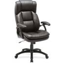 Lorell - Lorell Black Base High-back Leather Chair - Image 1