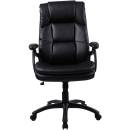 Lorell - Lorell Black Base High-back Leather Chair - Image 2