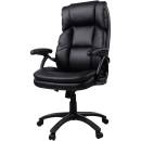 Lorell - Lorell Black Base High-back Leather Chair - Image 4