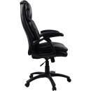 Lorell - Lorell Black Base High-back Leather Chair - Image 5