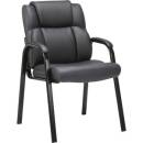 Seating - Lorell - Lorell Bonded Leather High-back Guest Chair