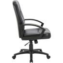 Lorell - Lorell Chadwick Managerial Leather Mid-Back Chair - Image 5