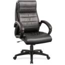 Seating - Task Seating - Lorell - Lorell Deluxe High-back Leather Chair