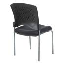 Office Star - Titanium Finish Armless Visitors Chair - Image 2