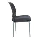 Office Star - Titanium Finish Armless Visitors Chair - Image 3