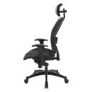 Office Star - EXCECUTIVE BLACK BREATHABLE MESH CHAIR WITH FLIP ARMS - Image 3