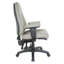 Office Star - DELUXE MULTI FUNCTION HIGH BACK BLACK DILLON PU CHAIR - Image 6