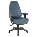 Office Star - DELUXE MULTI FUNCTION HIGH BACK BLACK DILLON PU CHAIR - Image 9