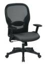 Seating - Mesh - Office Star - Professional AirGrid® Mesh Back and Fabric Seat Manager's Chair