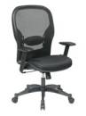 Seating - Mesh - Office Star - Professional Black Breathable Mesh Back Chair with Mesh Fabric Seat
