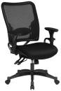 Professional Dual Function Ergonomic AirGrid® Back and Black Mesh Chair with Gunmetal Finish Accents.