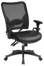 Office Star - Professional Dual Function Ergonomic AirGrid® Back and Black Mesh Chair with Gunmetal Finish Accents. - Image 2