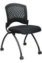 Office Star - Deluxe Armless Folding Chair with ProGrid Back (2 Pack) - Image 1