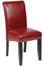 Office Star - OSP Designs Traditional Parsons Dining Chair in Eco Leather - Image 2