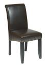 Office Star - OSP Designs Traditional Parsons Dining Chair in Eco Leather - Image 3