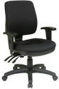 Seating - Task Seating - Office Star - Mid Back Dual function Ergonomic Chair with Ratchet Back Height Adjustment with Arms.