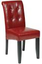 Office Star - OSP Designs Tufted Parsons Dining Chair in Eco Leather - Image 3