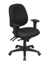 Mid Back Multi Function Ergonomics Chair with Ratchet Back, Seat Slider and 2-way Adjustable Arms.