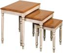 OSP Designs Country Cottage Collection 3 Piece Nesting Tables