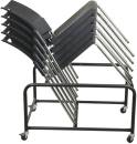Office Star - Office Star - Straight Leg Stacking Chairs with Chrome Finish - Image 2