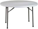 Office Star 48" BT48Q Round Resin Folding Table, Powder Coated